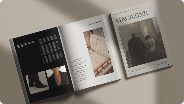 Sales brochure mockup