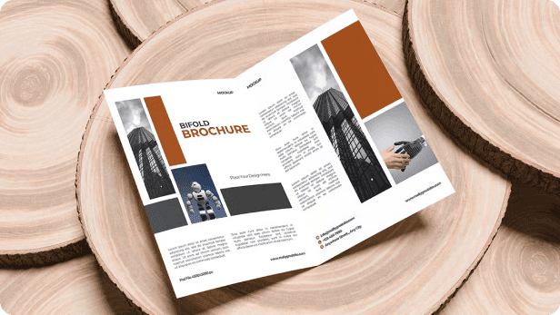 Service brochure mockup