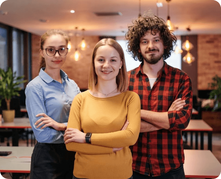 Branex team members in the Dubai office